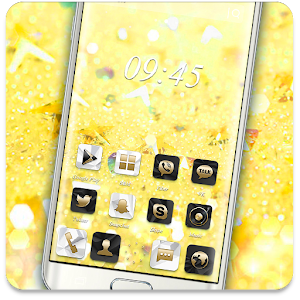 Download Gold Yellow Bling Star Theme For PC Windows and Mac