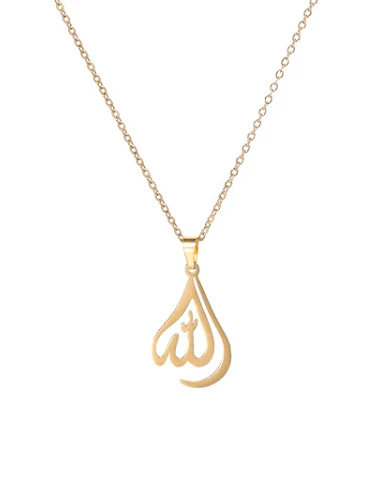 304 Stainless Steel Necklace with H - 2