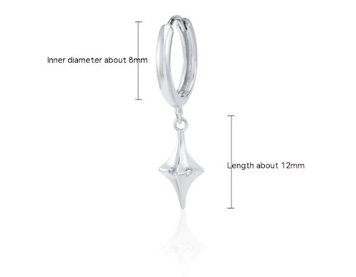 Title 1, Minimalist Design Punk Mens Earrings Stylish a...