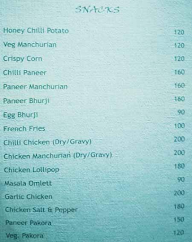 Suraj Kumar menu 1