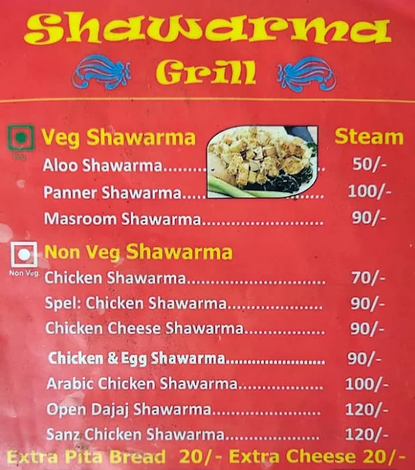 Momo Station & Shawarma Grill menu 