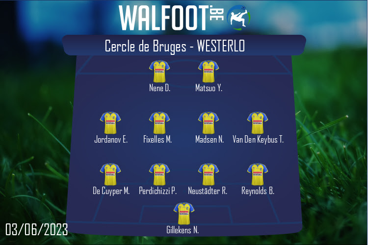 Composition Westerlo | Cercle de Bruges - Westerlo (03/06/2023)