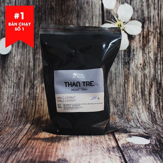 Bột Than Tre Hoạt Tính 100G - Nguyên Liệu Mỹ Phẩm, Tẩy Trắng Răng