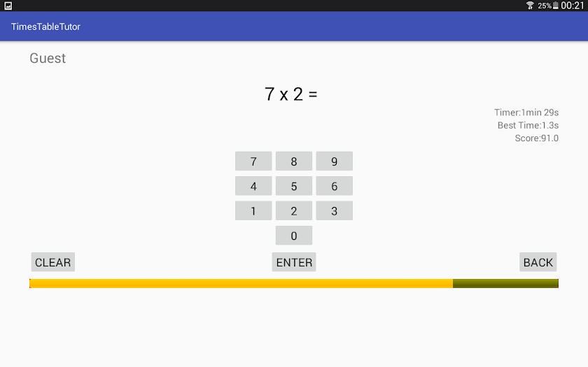 Times Table Tutor (Free) Screen 3