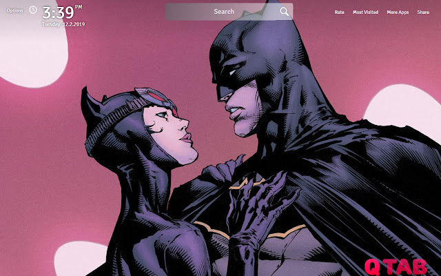 Batman and Catwoman Wallpapers Theme New Tab