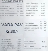 Gobind Dairy & Sweets menu 4