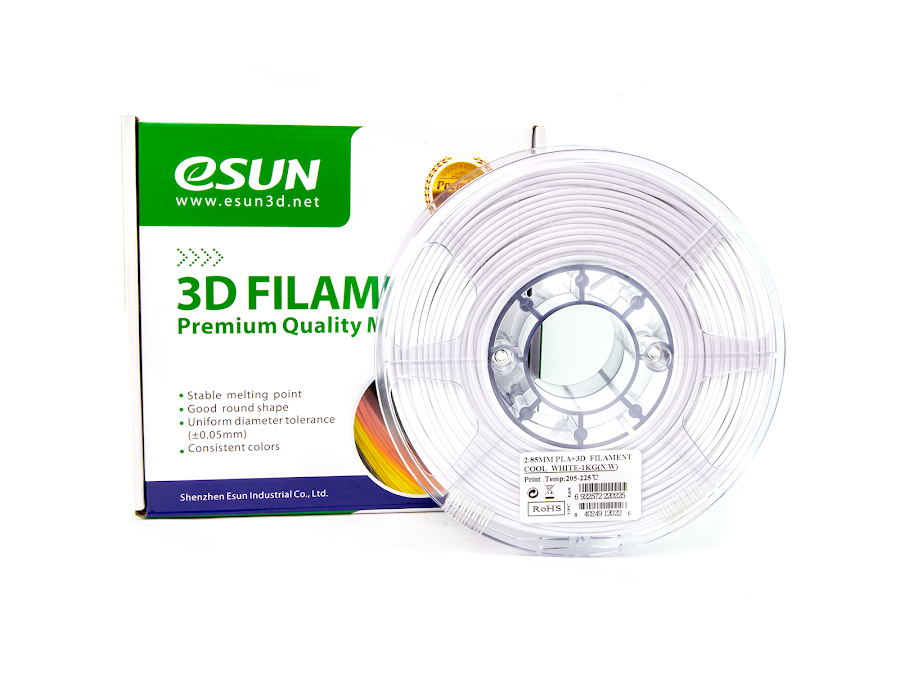 eSUN Cool White PLA+ Filament - 1.75mm (1kg)