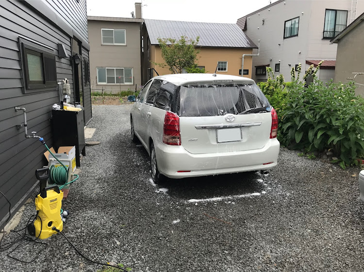 ウィッシュの洗車・焼肉・トラシャン・快晴・エムズガレージに関するカスタム事例の投稿画像1枚目