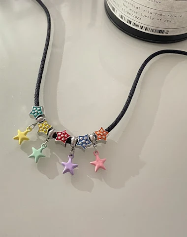 Collar con colgante de estrella de - 2