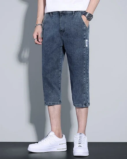 Seven Denim Shorts Men'S Summer Thin Loose Casual Straigh... - 1