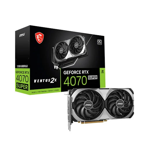 Card màn hình MSI RTX 4070 SUPER 12G VENTUS 2X OC 12GB GDDR6X 