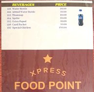 Xpress Food Point menu 1