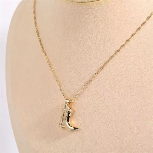 Title 2, Womens Fashion Classic Denim Boots Pendant Nec...