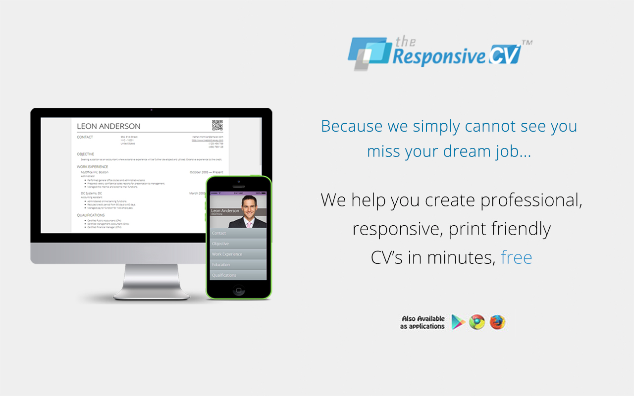 Responsive CV: Resume Maker from LinkedIn Preview image 4