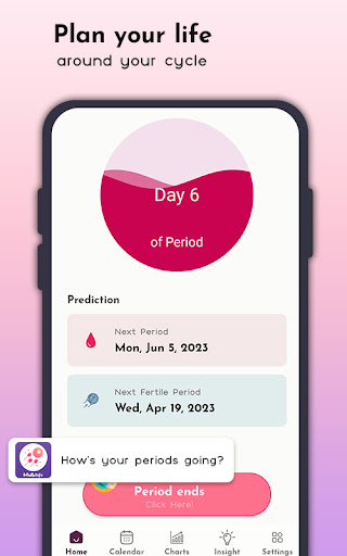 Screenshot Period & Ovulation Tracker