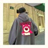 Áo Khoác Gấu Dâu Losto Cool Ngầu Mặc Đi Học Đi Chơi Chụp Hình + Áo Khoác Hoodie Có Nón Dành Cho Nam Nữ Unisex Gấu Honey