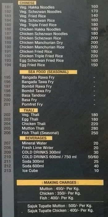 Hotel Indraprastha Garden Dhaba menu 