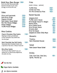 Nino Burgers menu 4