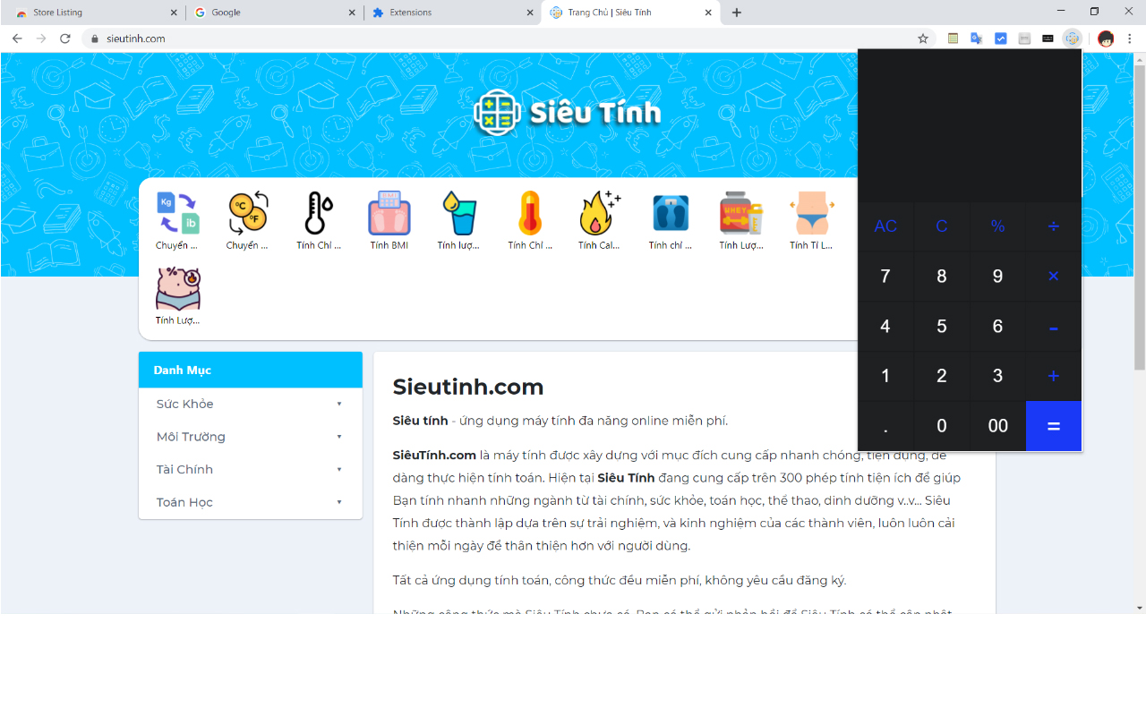 Calculator Sieutinh.com Preview image 0