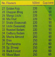 Shriji Ice Cream And Mastani menu 5