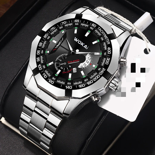 Title 1, Calendar Watch Steel Band Non Mechanical Easy t...