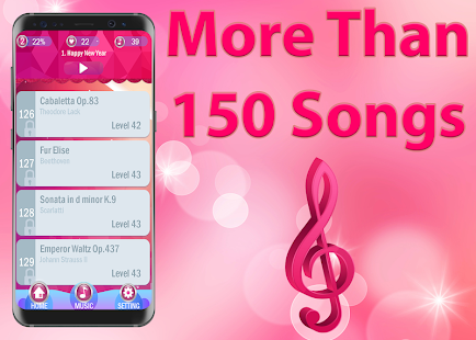 Pink Piano Tiles 2 1.0 APK + Мод (Бесконечные деньги) за Android