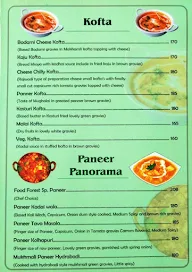 Food Forest menu 3