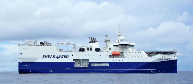 Amazon Warrior, Shearwater's seismic survey ship, hired by Shell, will be blasting the Wild Coast with air guns for four months from December.