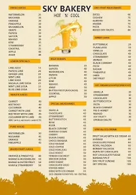 Sky Bakery menu 2