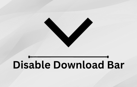 Disable Download Bar small promo image