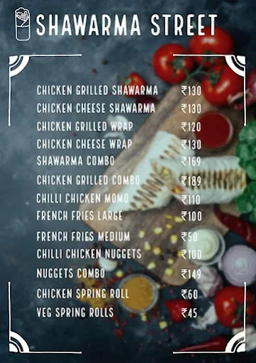 Shawarma Street menu 