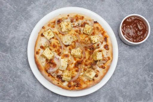 Double Topping Onion And Paneer Pizza