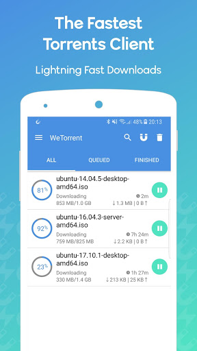 Screenshot WeTorrent - Torrent Downloader