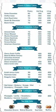 Bonita Bites The Cake Shop menu 2