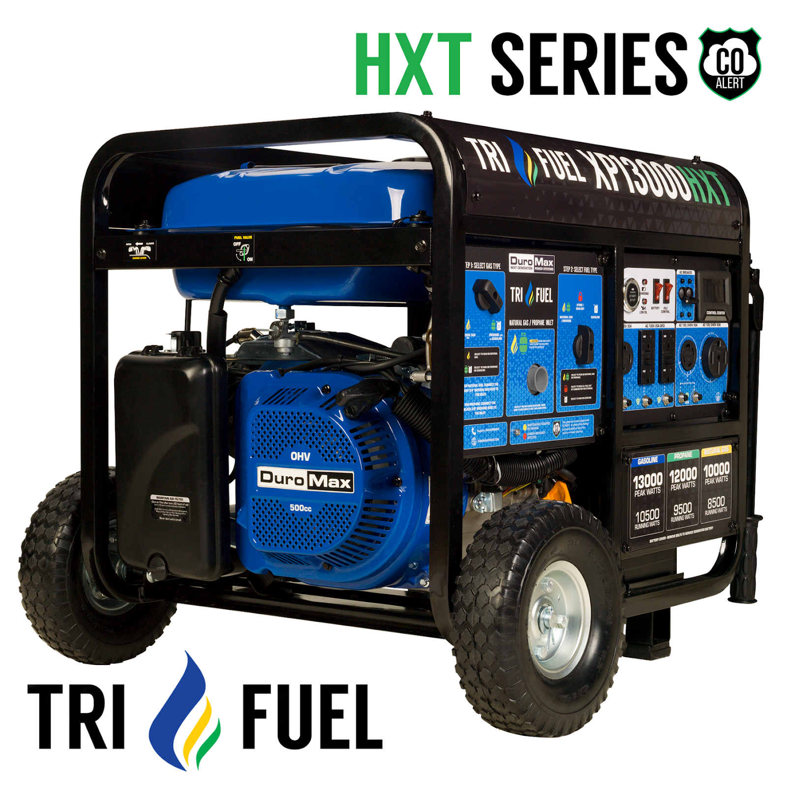 DuroMax XP13000HXT 13000W Tri Fuel Portable HXT Generator