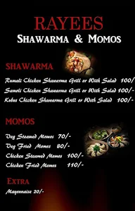 Rayees Shawarma menu 1