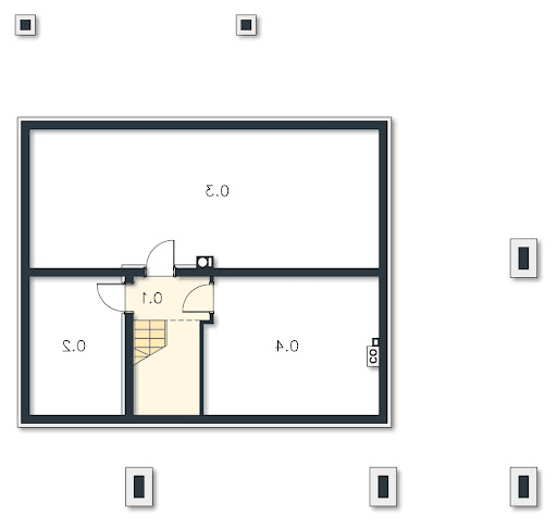 Carrara V DCP332d - Rzut piwnicy