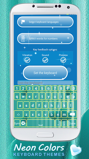 Neon Colors Keyboard Themes