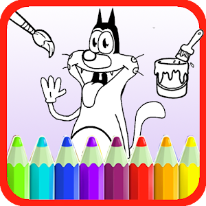 Coloring Page Oggy Cockroaches 1.0 Icon