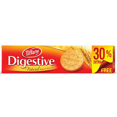 Tiffany Digestive Natural Wheat Biscuits - 250 gm