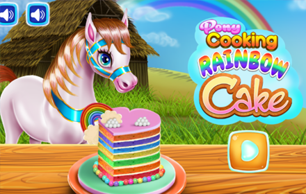 Pony Cooking Rainbow Cake Game small promo image