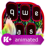 Rainbow Fire Animated Keyboard  Icon