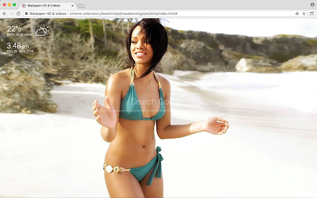 Rihanna Full HD Wallpaper New Tab Theme