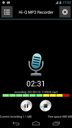 Hi-Q MP3 Voice Recorder (Free) apk