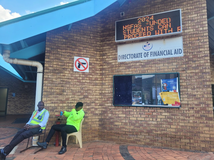 NSFAS offices at the Tshwane University of Technology in Pretoria.