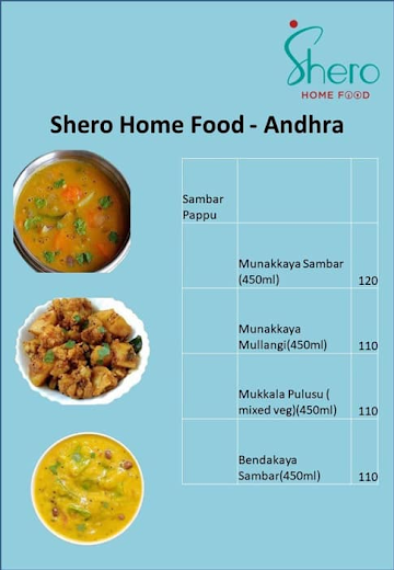 Shero Home Food - Andhra menu 