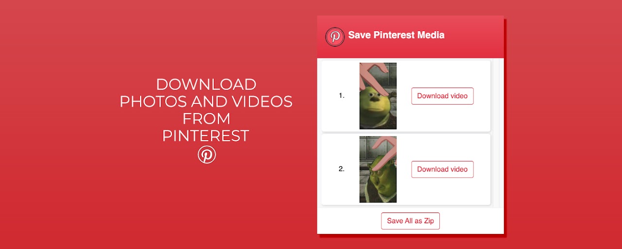 Pinterest Video and Image Downloader Preview image 2