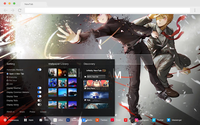 Kageyama Shigeo HD Anime New Tab Theme