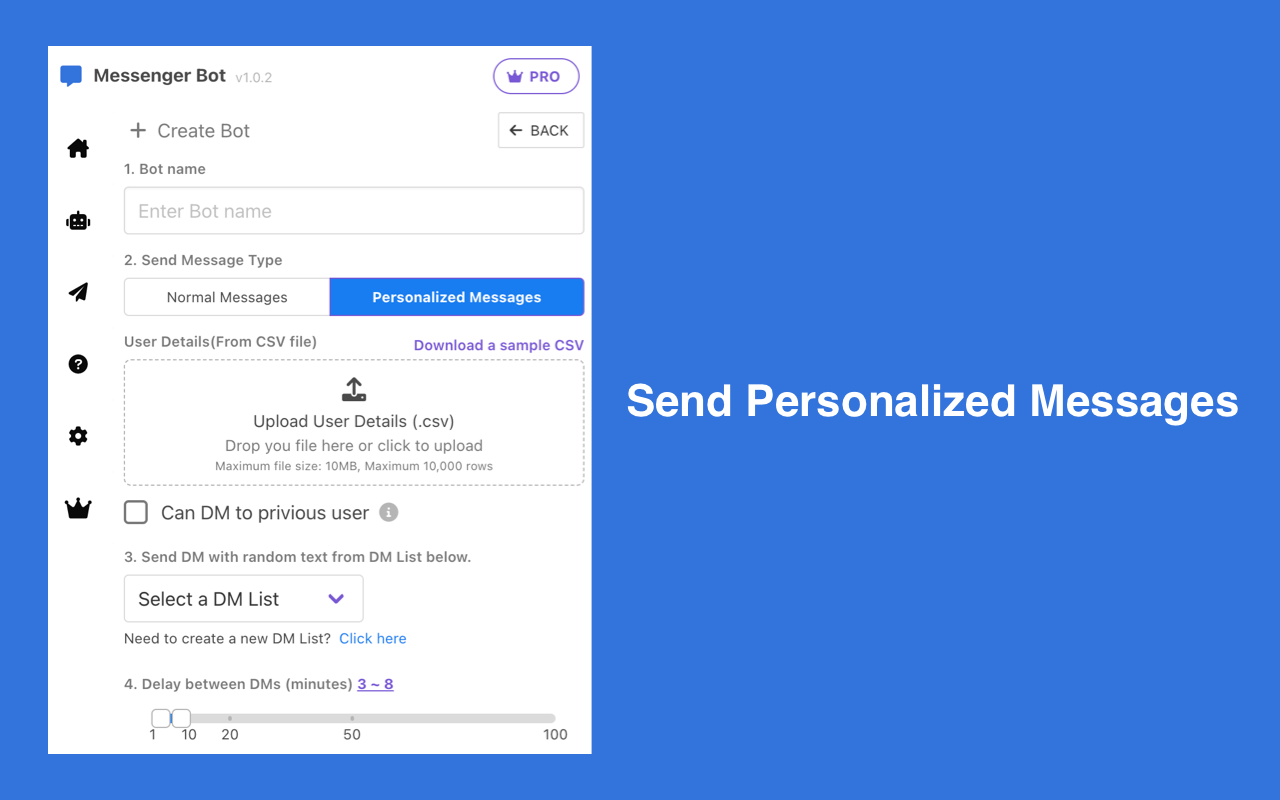 Messenger Bot - Auto Message Sender Preview image 4