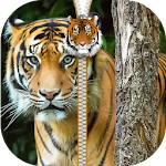 Wild Kitty Zipper Screen Lock Apk